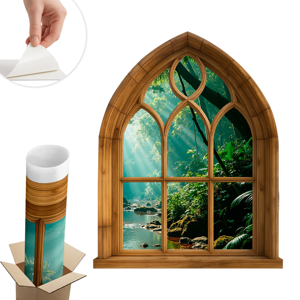 Naklejka na ścianę okno 104x130 Tropikalny krajobraz