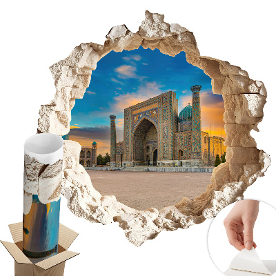 Dziura w ścianie 3D 130x128 Architektoniczne odkrycie