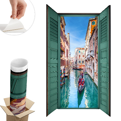 Naklejka na ścianę okno 35x60 Malowniczy kanał