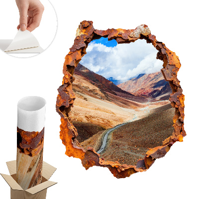 Naklejka 3D dziura 50x60 Krajobraz górski