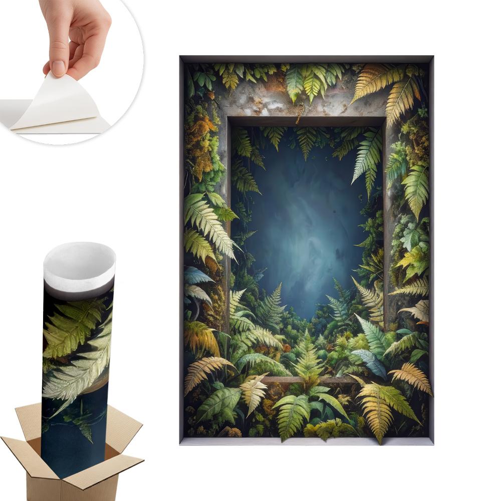 Naklejka na ścianę okno 39x60 Naturalna harmonia