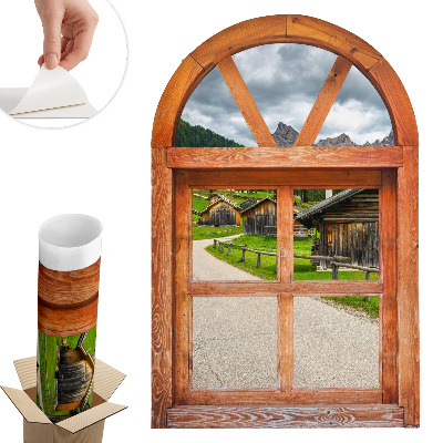 Naklejka na ścianę okno 52x80 Okienne widoki