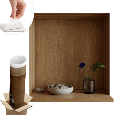 Naklejka na ścianę z efektem 3D 79x80 Naturalne dekoracje