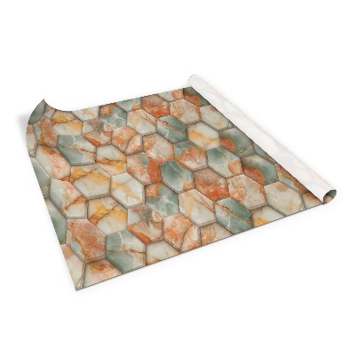 Okleina na meble Marmurowe plastry miodu