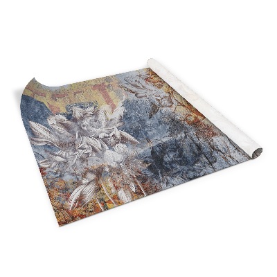 Okleina na meble Vintage malowidło lilie