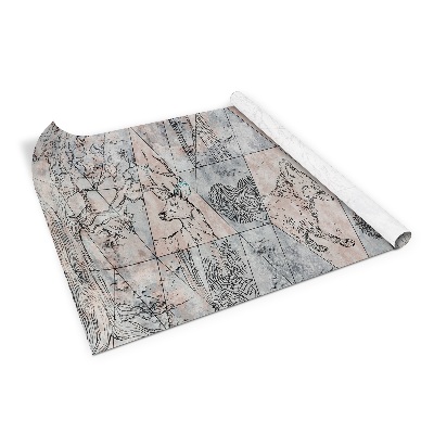 Okleina meblowa samoprzylepna Abstrakcja zwierzęta drzewa