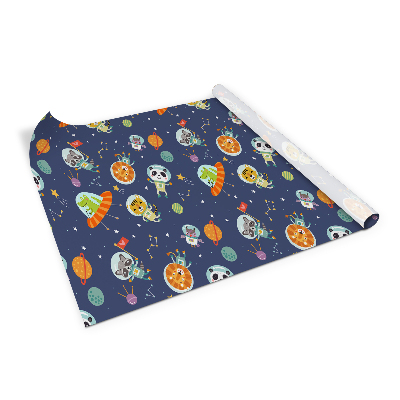 Okleina meblowa samoprzylepna Zwierzaki w kosmosie