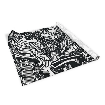 Okleina meblowa Vintage samochody tatuaże