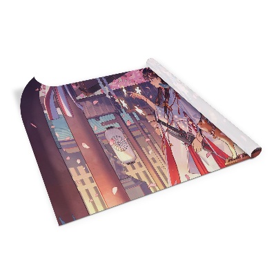 Okleina meblowa Anime dziewczyna i kot