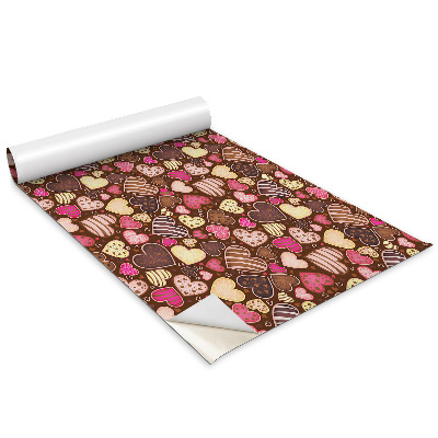 Naklejka na meble Kolorowe ciasteczka serca