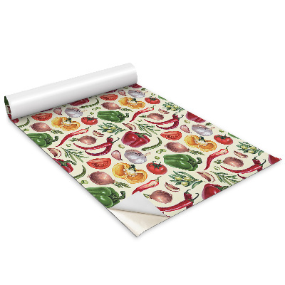 Nalepka na meble Kolorowe rysunkowe warzywa