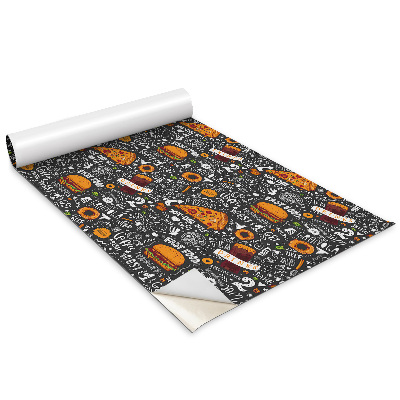 Naklejka na meble Rysunkowe jedzenie fast food