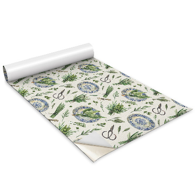 Folia do oklejania mebli Bukiety ziół i trawy