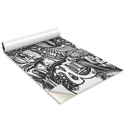 Folia do oklejania mebli Czaszki i Klauny