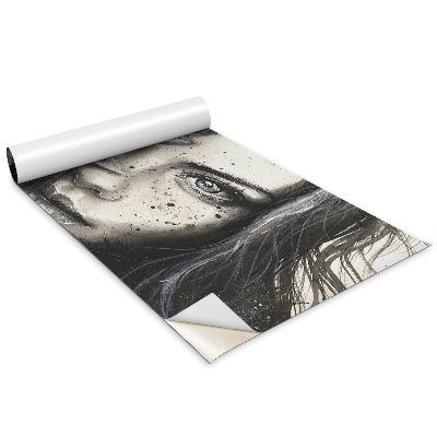 Folia do oklejania mebli Kobieta z pióropuszem