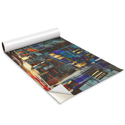 Naklejka na meble Zatłoczone miasto nocą