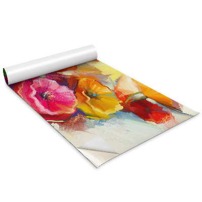 Folia do oklejania mebli Kolorowe kwiaty