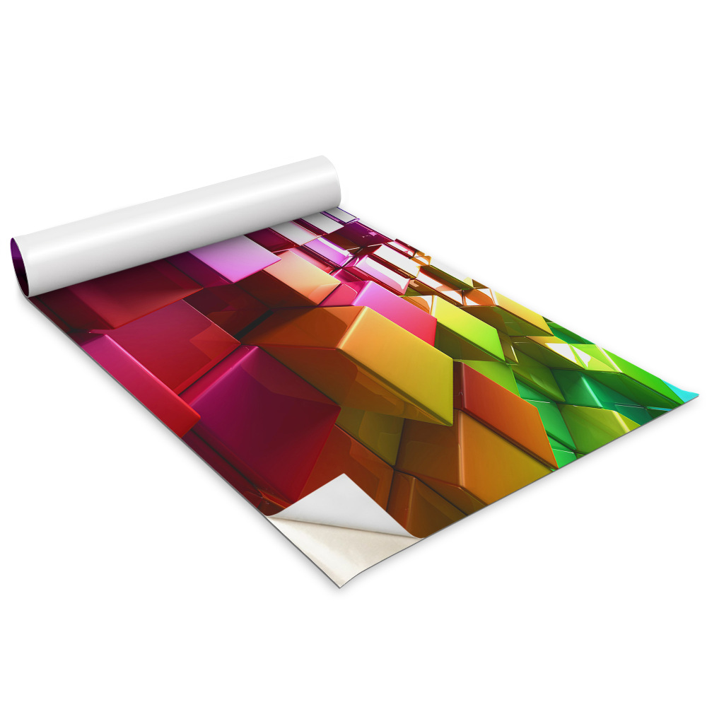 Folia do oklejania mebli Kolorowe sześciany