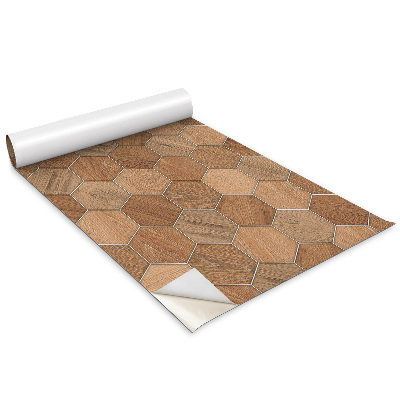 Naklejka na meble Drewniana geometria