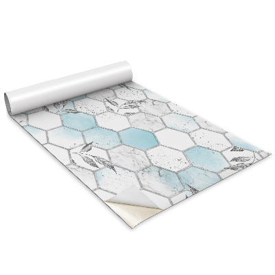 Nalepka na meble Heksagony i liście