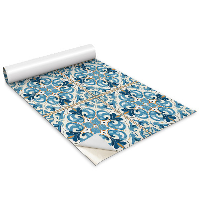 Nalepka na meble Błękitnożółty ornament