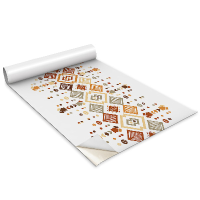 Nalepka na meble Motyw indiański kwadraty strzałki