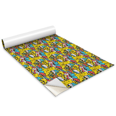 Nalepka na meble Żółte stworki