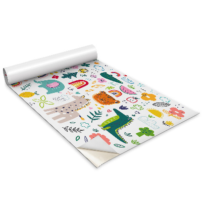 Nalepka na meble Kolorowe zwierzątka do pokoju dziecięcego