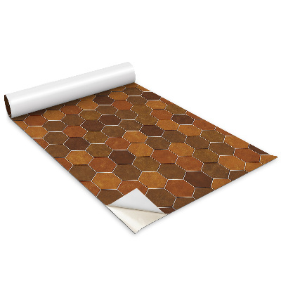 Nalepka na meble Brązowe heksagony