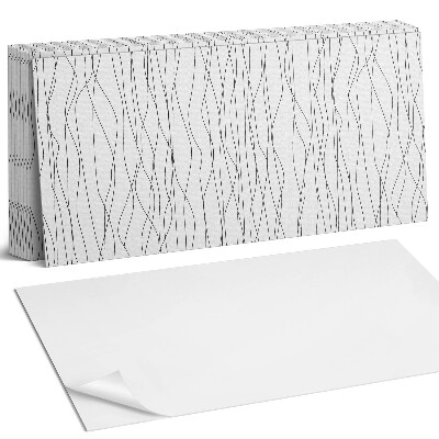 Panel samoprzylepny na ścianę Faliste linie na tle