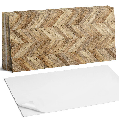 Panel dekoracyjny Wzór w jodełkę z drewna