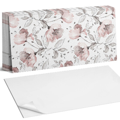 Panel samoprzylepny na ścianę Kwiatowy wzór akwarelowy