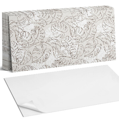 Panel samoprzylepny na ścianę Wzór liści w linii