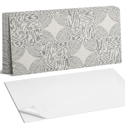Panel samoprzylepny na ścianę Geometryczne linie w układzie