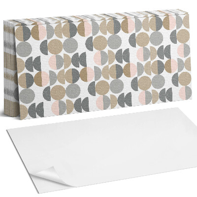 Panel samoprzylepny na ścianę Geometria okręgów i półokręgów