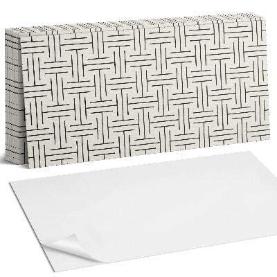 Panel samoprzylepny na ścianę Wzór geometryczny w kratkę