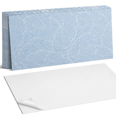 Panel samoprzylepny na ścianę Wzór liści w falach