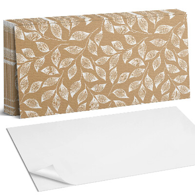 Panel samoprzylepny na ścianę Liście na tle tekstury