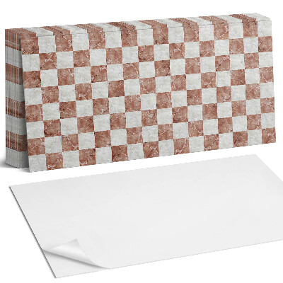 Panel dekoracyjny Wzór szachownicy marmurowej