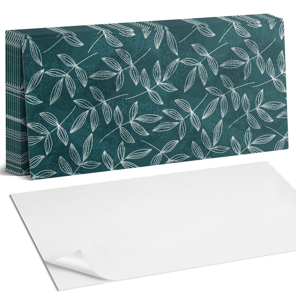 Panel ścienny do kuchni Liście na tle tekstury