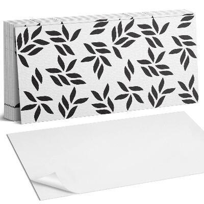 Panel samoprzylepny na ścianę Liściasty wzór na tle