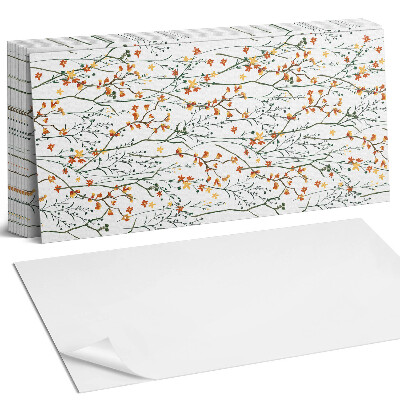 Panel samoprzylepny na ścianę Kwiatowy wzór na tle