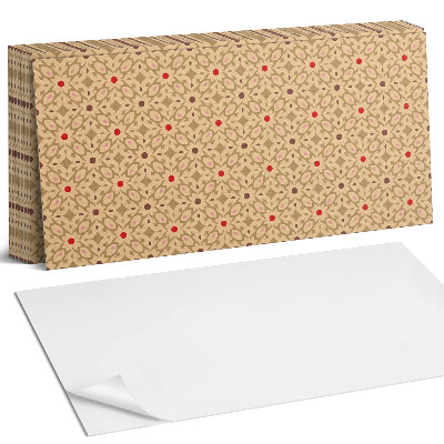 Panel samoprzylepny na ścianę Kwiatowy wzór w siatce