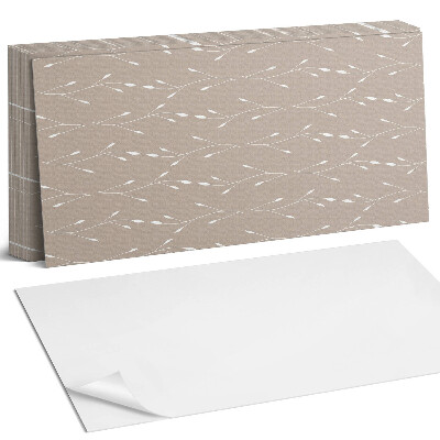 Panel samoprzylepny na ścianę Delikatny wzór roślinny