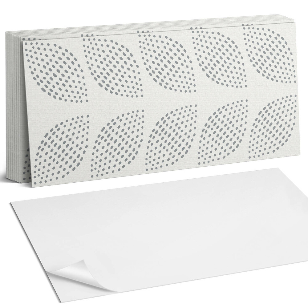 Panel samoprzylepny na ścianę Wzór liści z kropkami