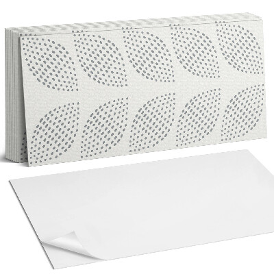 Panel samoprzylepny na ścianę Wzór liści z kropkami