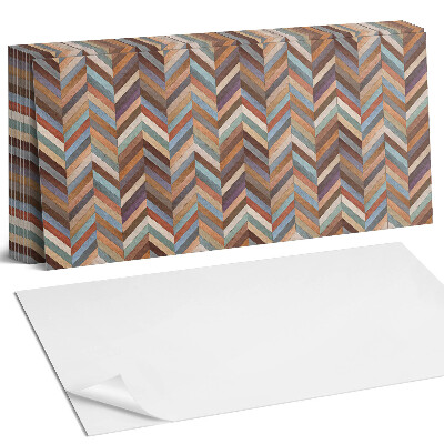 Panel dekoracyjny Wzór w jodełkę z drewna