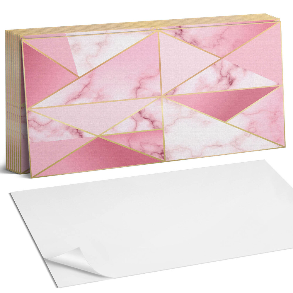 Panel samoprzylepny na ścianę Geometryczne wzory z marblami