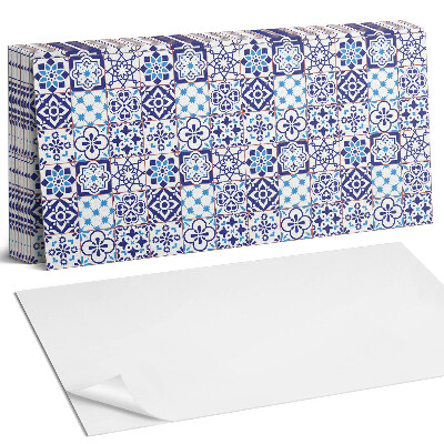 Panel ścienny do kuchni Wzór mozaikowy z kwiatami