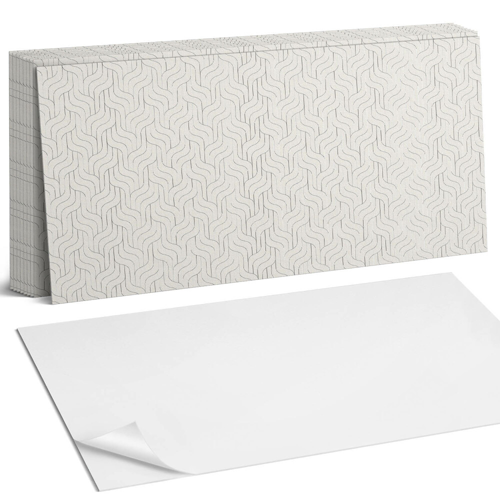 Panel ścienny do kuchni Fale w delikatnym wzorze